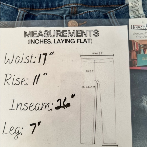 Chico’s Platinum Ankle Jeans – Distressed Lace Detail, Size 2 - Picture 7 of 7